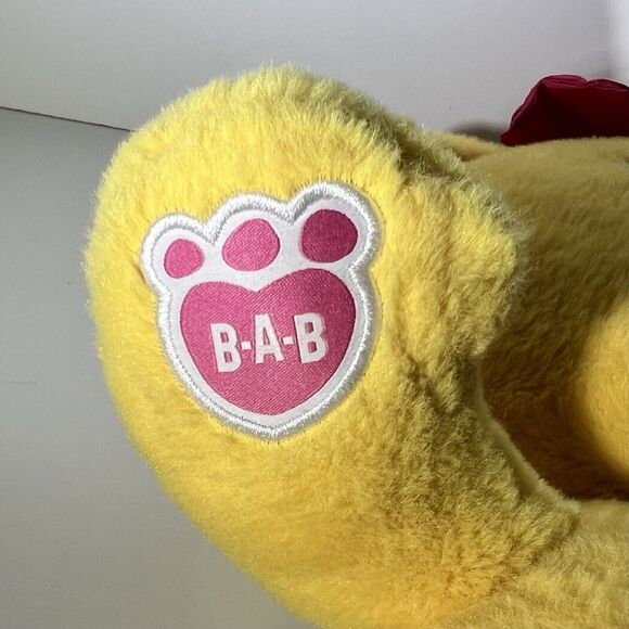 Build A Bear Workshop Yellow Kawaii Kabu Bearnice Kawaii 17" Plush Bear Pink Bow - Picture 3 of 6